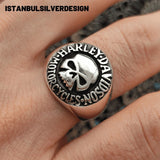 Harley Davidson Motorcycle Signet Ring