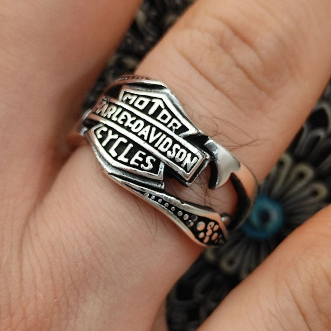 Harley Davidson Motorcycle Signet Ring - TryAladdin