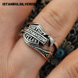 Harley Davidson Motorcycle Signet Ring