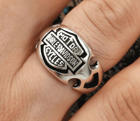 Harley Davidson Motorcycle Signet Ring