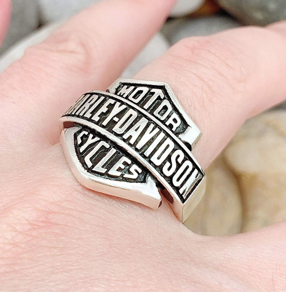 Harley Davidson Ring - 925K Sterling Silver