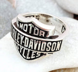 Harley Davidson Ring - 925K Sterling Silver