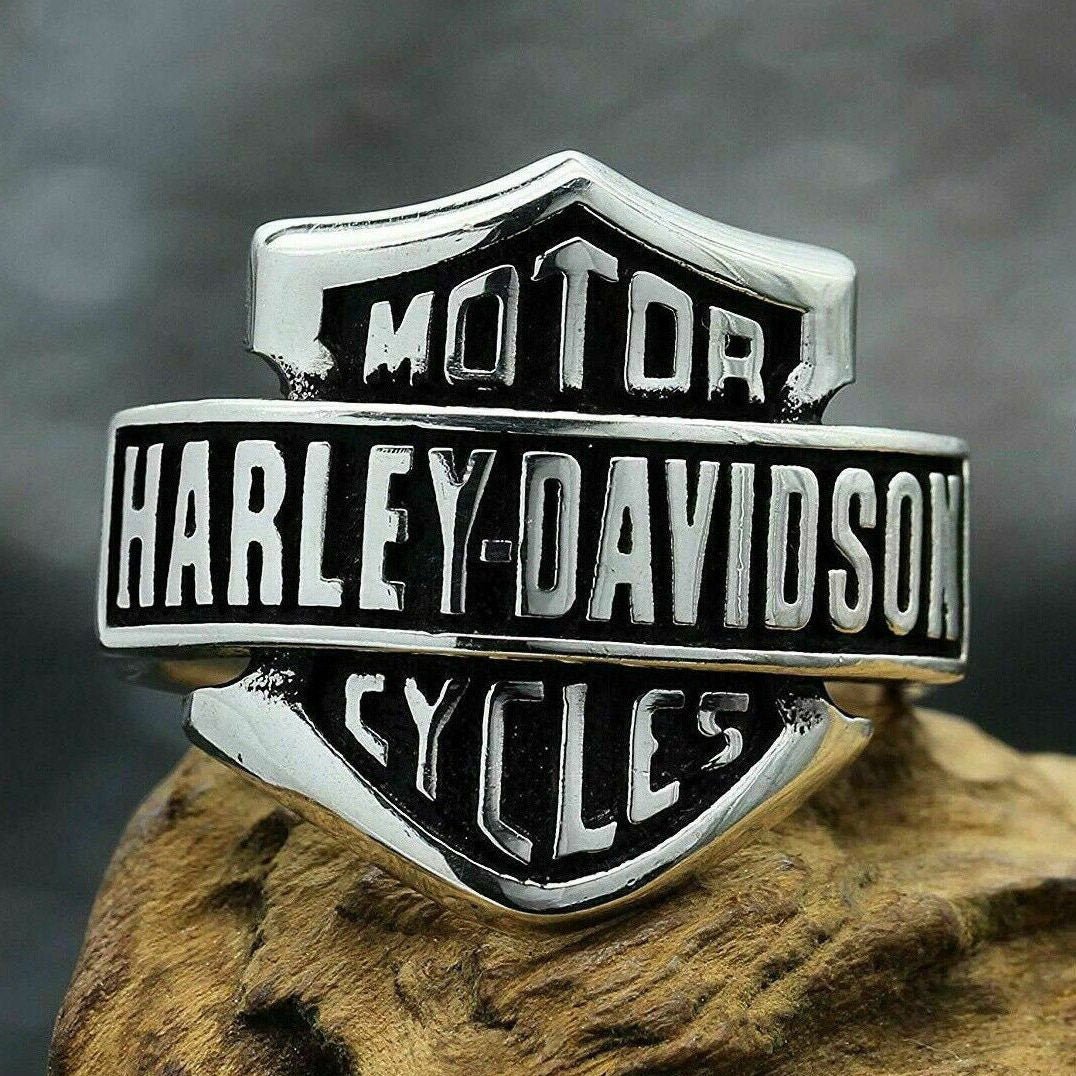 Harley Davidson Ring - 925K Sterling Silver