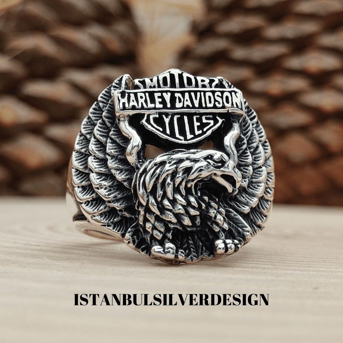 Harley Davidson Silver Ring