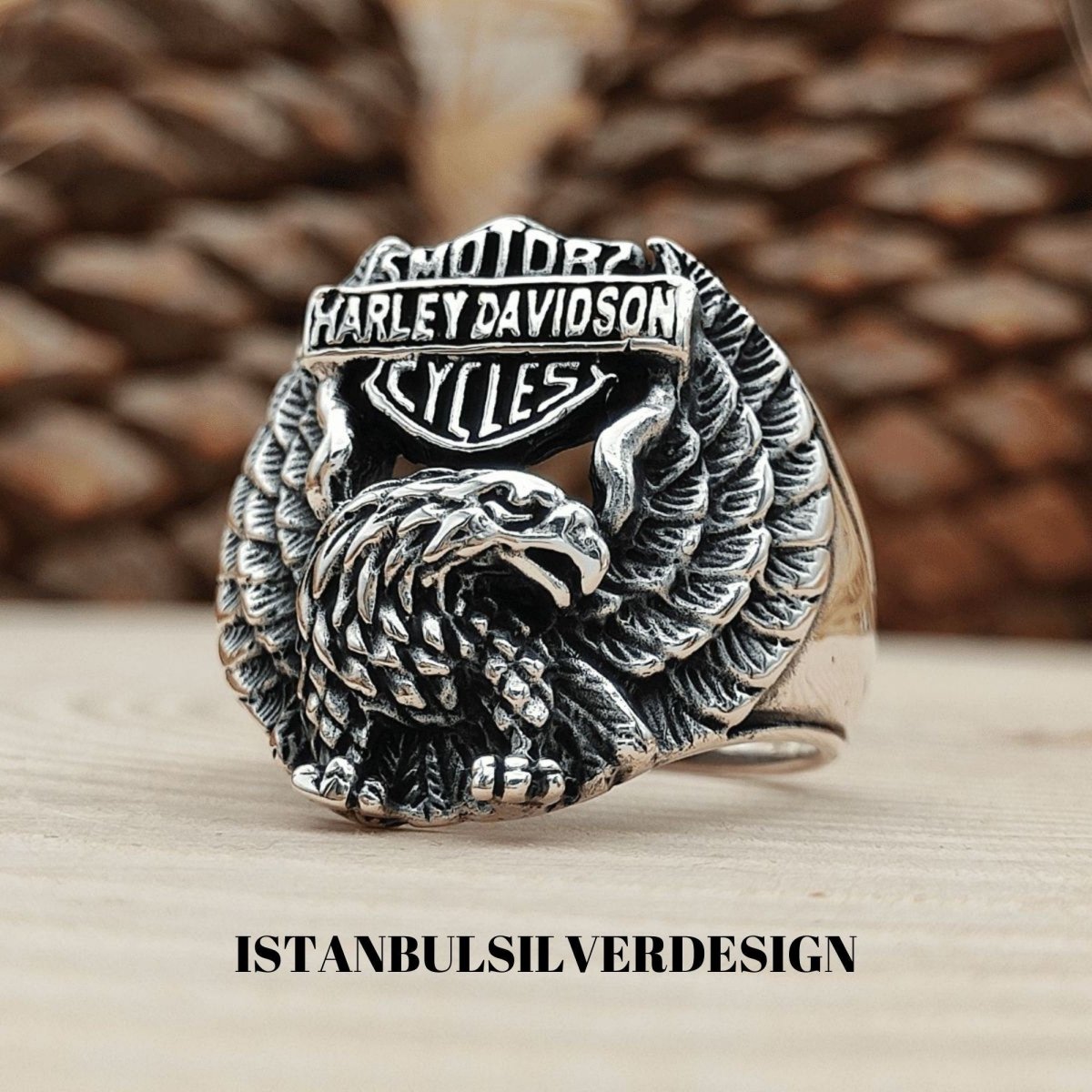 Harley Davidson Silver Ring