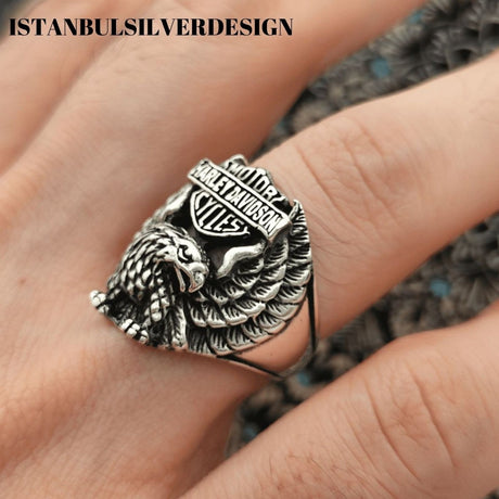 Harley Davidson Silver Ring