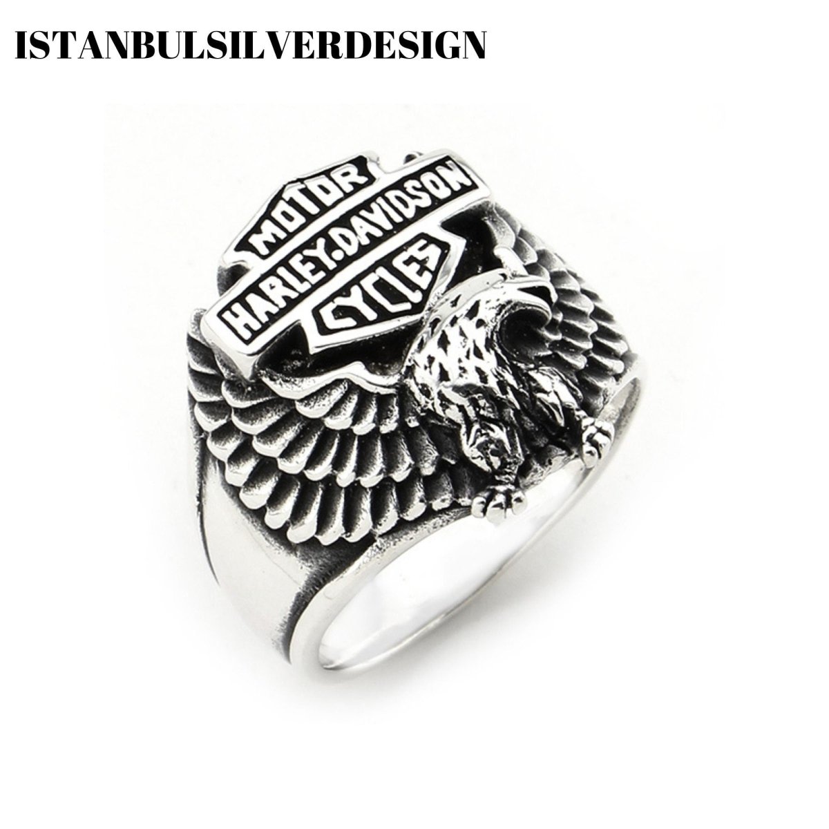 Harley Davidson Silver Ring