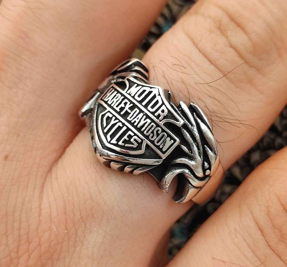 Harley Davidson Sterling Silver Ring