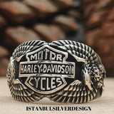 Harley Davidson Sterling Silver Ring - TryAladdin