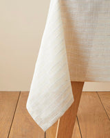 Professional Grade Polyester Tablecloth   Beige Dining Linen   Bulk Restaurant Supply