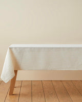 Professional Grade Polyester Tablecloth   Beige Dining Linen   Bulk Restaurant Supply