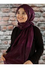 Hayal Evening Shawl - Plum, Easy Care & Stylish () - TryAladdin