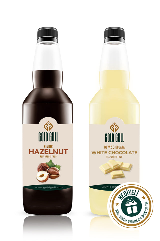 Gold Gull Gourmet White Chocolate Hazelnut Syrup - 2 x 700ml