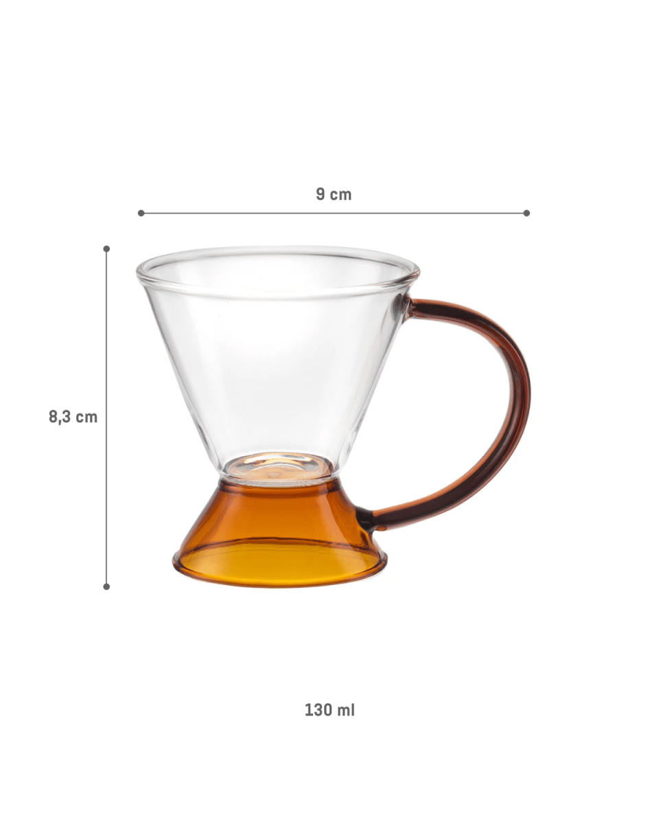 Heat - Resistant Borosilicate Glass Coffee Cup - Modern Minimalist - TryAladdin