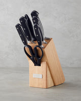 Professional Grade 8 Piece Stainless Steel Chef Knife Set   Black