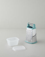 Professional Stainless Steel Grater Green Ergonomic Kitchen Tool