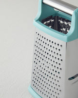 Professional Stainless Steel Grater Green Ergonomic Kitchen Tool