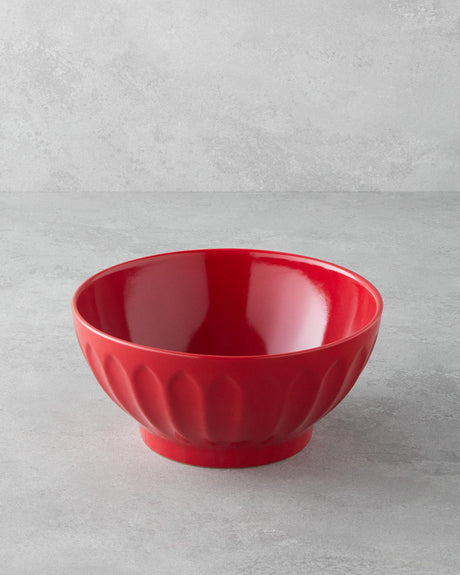 Professional Grade Ceramic Mixing Bowl Vibrant Red Kitchen Essential