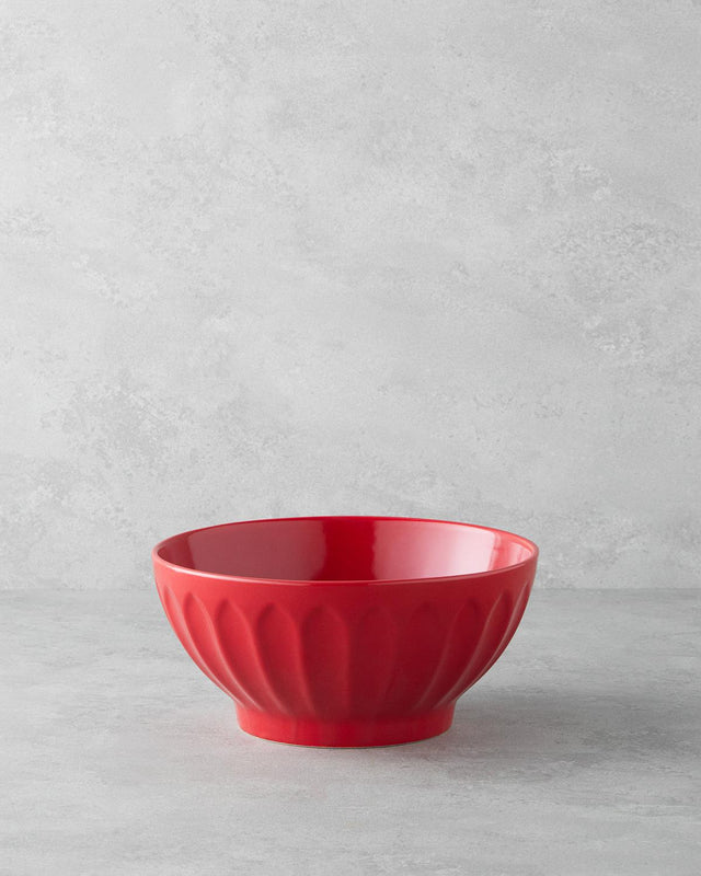 Professional Grade Ceramic Mixing Bowl Vibrant Red Kitchen Essential