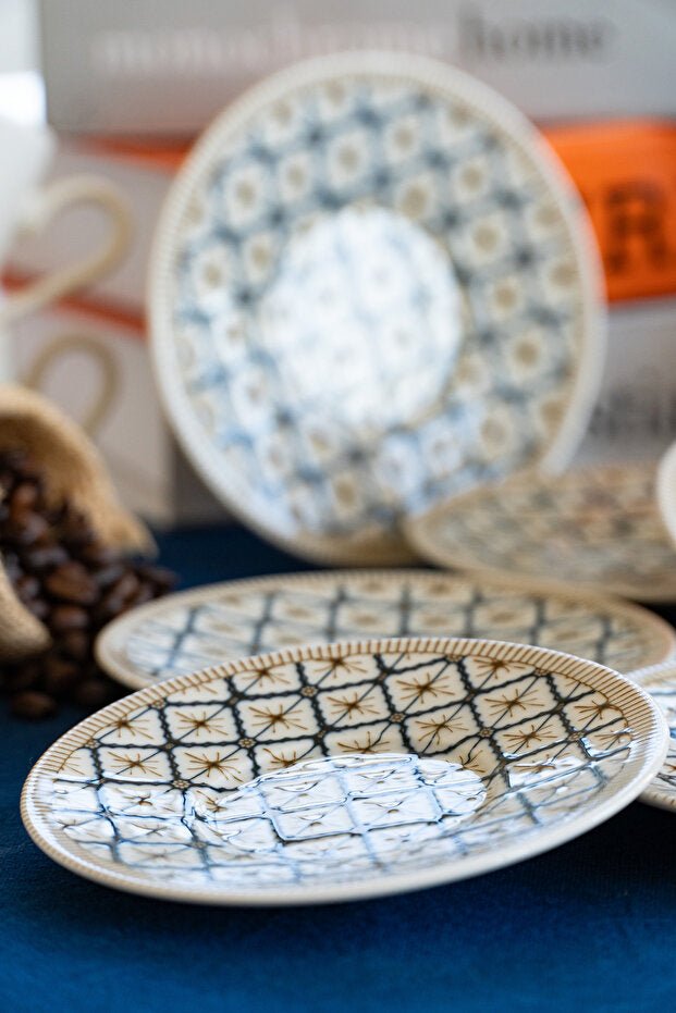 Heda Porcelain Beste Collection 12 - Piece 6 - Person Coffee Cup Set - TryAladdin