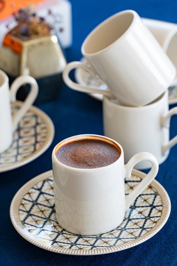 Heda Porcelain Beste Collection 12 - Piece 6 - Person Coffee Cup Set - TryAladdin