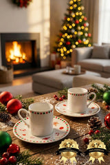 Heda Porcelain Gingerbread Man Coffee Cup Set - 2 Person - TryAladdin