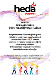 Heda Porcelain Premium Ribbon Turkish Coffee Set - 12 Pieces - TryAladdin