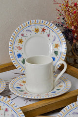 Heda Porselen Dalya Premium Porcelain Turkish Coffee Cup Set - 12 - Piece - TryAladdin