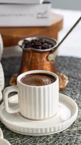 Heda Porselen Saturn Professional 12 - Piece Porcelain Coffee Set - TryAladdin