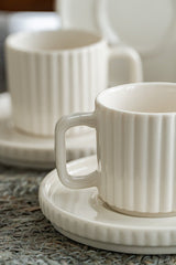 Heda Porselen Saturn Professional 12 - Piece Porcelain Coffee Set - TryAladdin