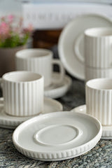 Heda Porselen Saturn Professional 12 - Piece Porcelain Coffee Set - TryAladdin