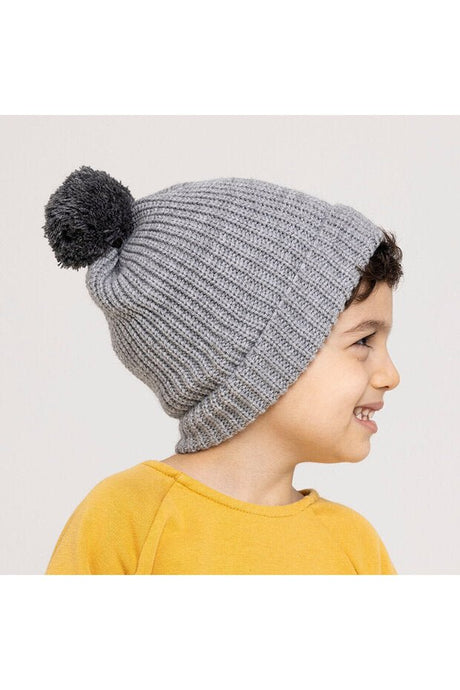 Hello Baby Boys Soft Acrylic Knit Pom - pom Beanie - Autumn/Winter - TryAladdin