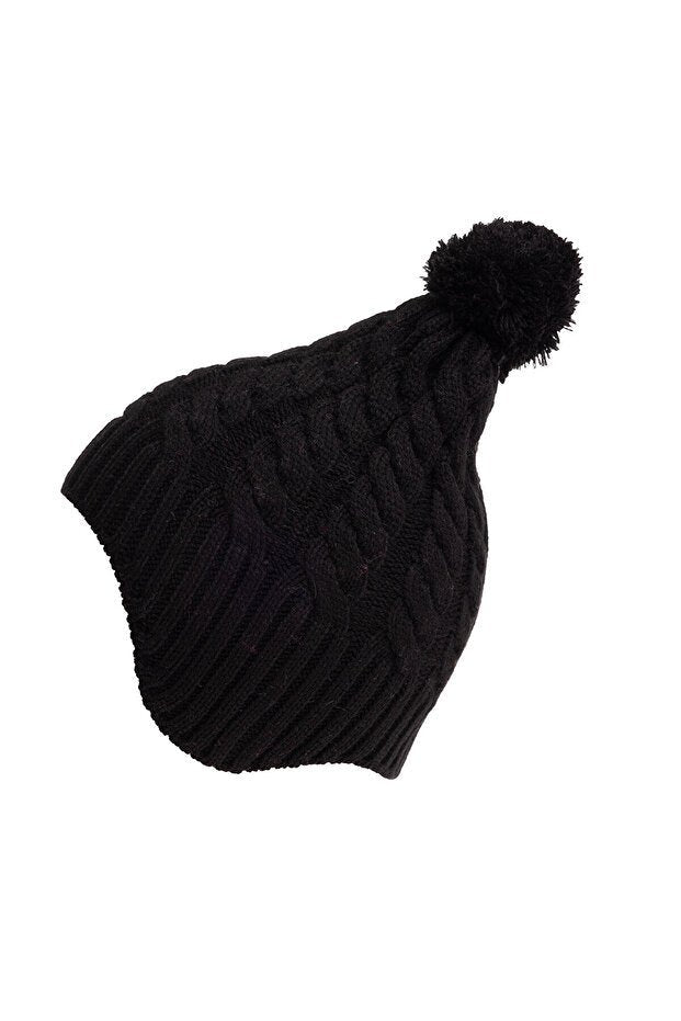 HelloBaby Pom - pom Ear Flap Baby Beanie Hat - 100% Acrylic - TryAladdin