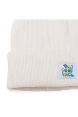 HelloBaby Unisex Beanie - Soft Knit with 'Only Good Vibes' Patch - TryAladdin