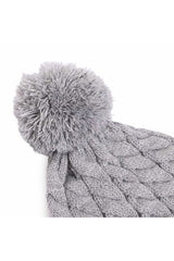 HelloBaby Unisex Pom - Pom Beanie with Ear Flaps - Soft Acrylic Knit - TryAladdin
