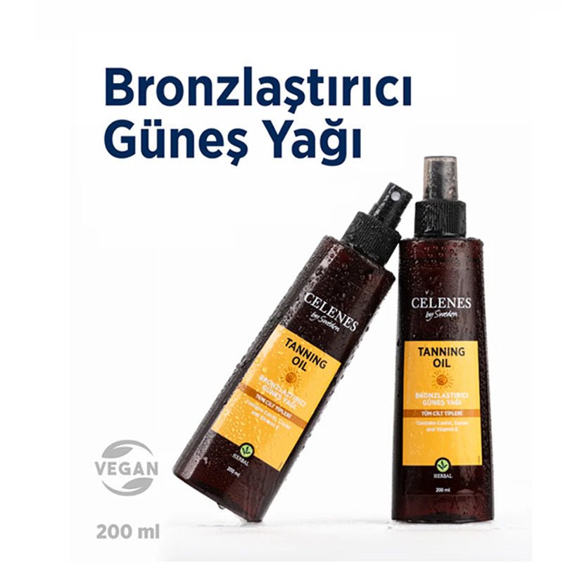 Herbal Bronzing Sun Oil - Fast Tan, SPF 15 Protection & Skin Nourishment - TryAladdin