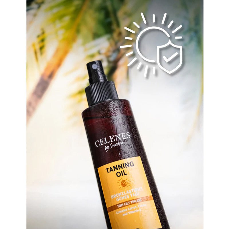 Herbal Bronzing Sun Oil - Fast Tan, SPF 15 Protection & Skin Nourishment - TryAladdin