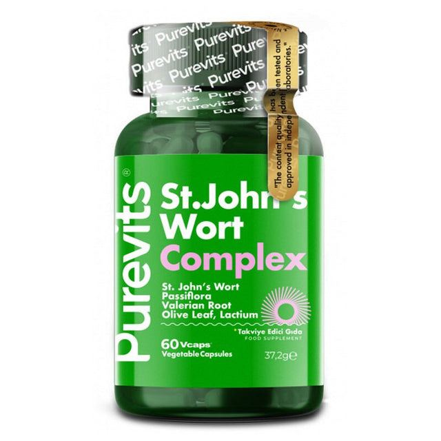 Herbal Wellness Complex - St. John's Wort & Valerian Vegan Capsules - TryAladdin