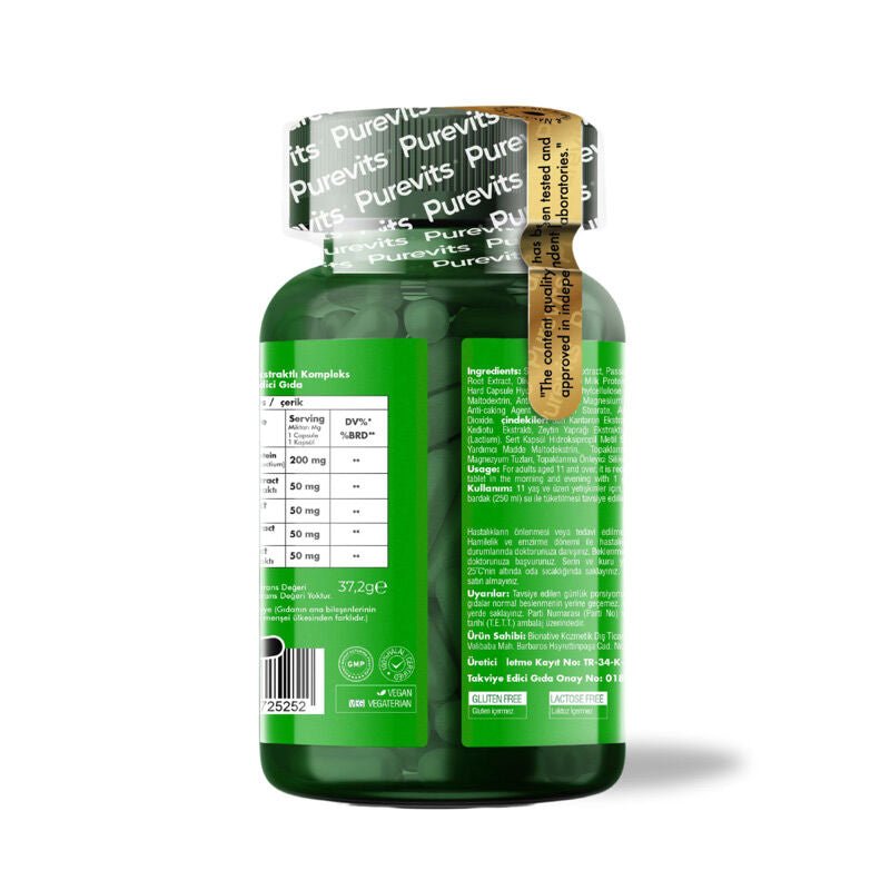 Herbal Wellness Complex - St. John's Wort & Valerian Vegan Capsules - TryAladdin