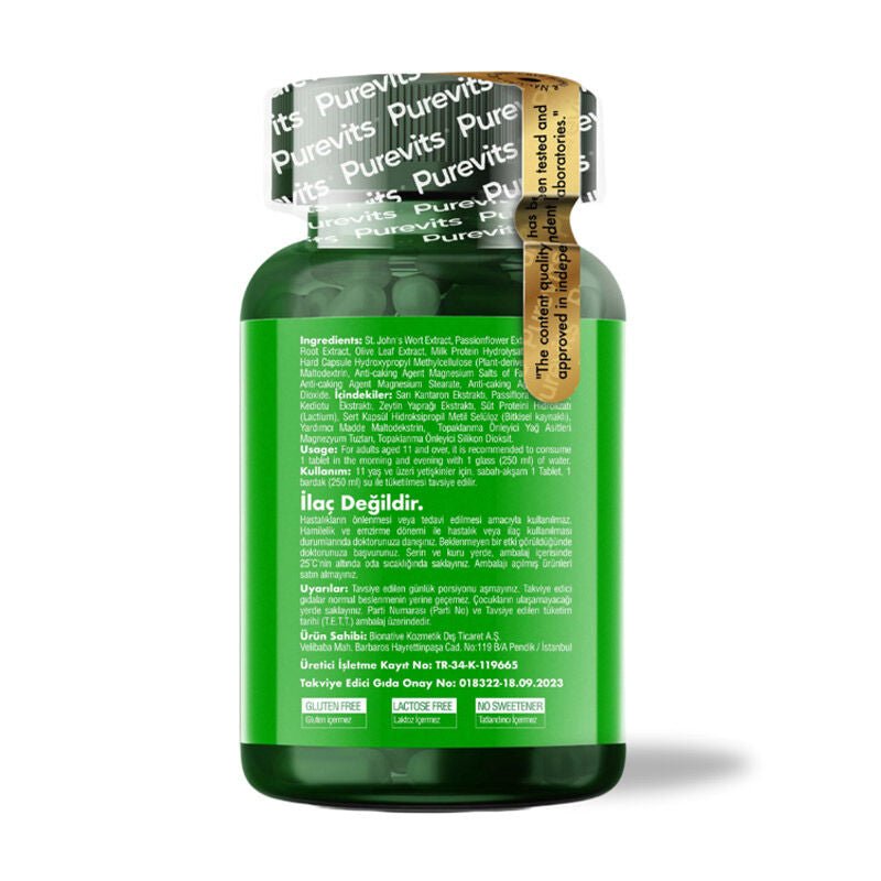 Herbal Wellness Complex - St. John's Wort & Valerian Vegan Capsules - TryAladdin