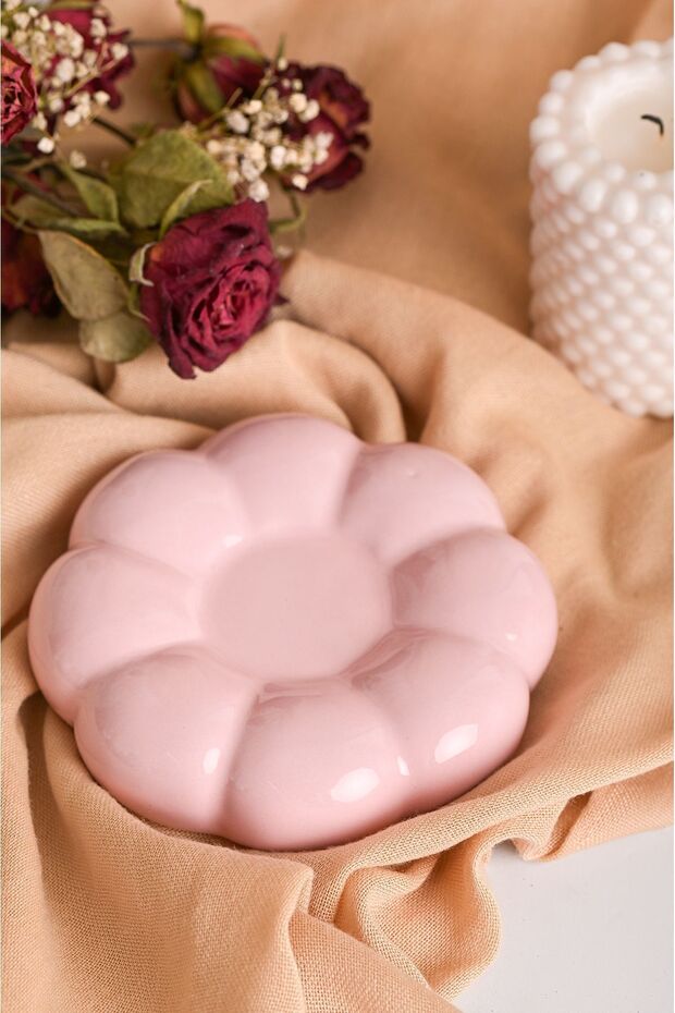 Heredot Premium Daisy Ceramic Pink Turkish Coffee Cup Set - Set of 2 (95ml Each) - TryAladdin