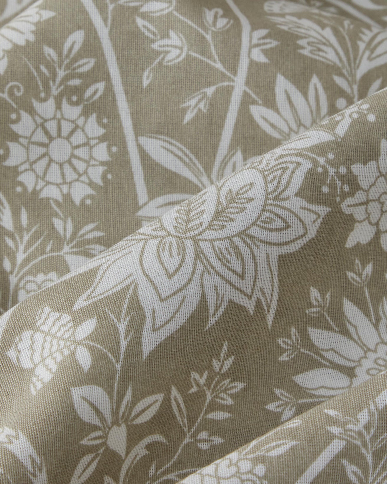 Premium Easy Iron Single Duvet Cover Set with Fitted Sheet Khaki 160x220cm