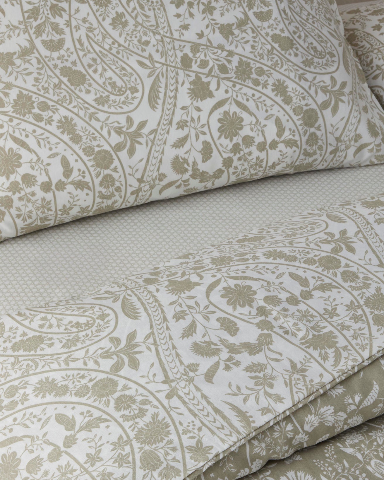 Premium Easy Iron Single Duvet Cover Set with Fitted Sheet Khaki 160x220cm