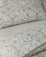 Premium Easy Iron Single Duvet Cover Set with Fitted Sheet Khaki 160x220cm