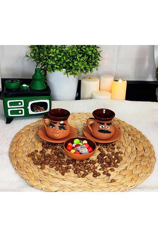 Herseytopraktan Professional Artisan Emoji Coffee Cup Set - 6 Piece - TryAladdin