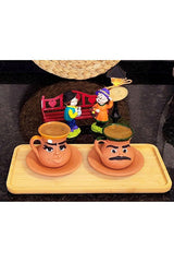 Herseytopraktan Professional Handmade Emoji Ceramic Coffee Cup Set - 6 Unique Designs - TryAladdin