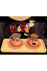 Herseytopraktan Professional Handmade Emoji Ceramic Coffee Cup Set - 6 Unique Designs - TryAladdin