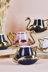 Heybenidoldur Premium Porcelain Turkish Coffee Cup Set - 6 x 80ml Cups - TryAladdin