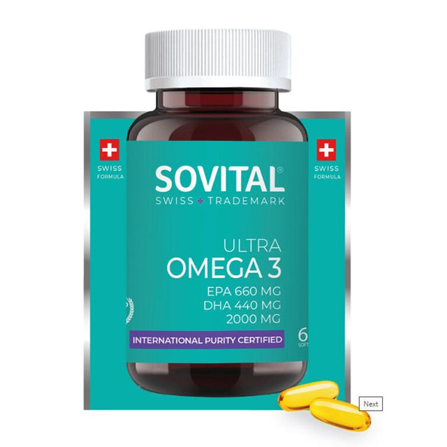 High Potency Omega - 3 Fish Oil - EPA & DHA Support Softgel Capsules - TryAladdin