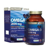 High Potency Omega - 3 Fish Oil - Essential Fatty Acid Softgels - TryAladdin